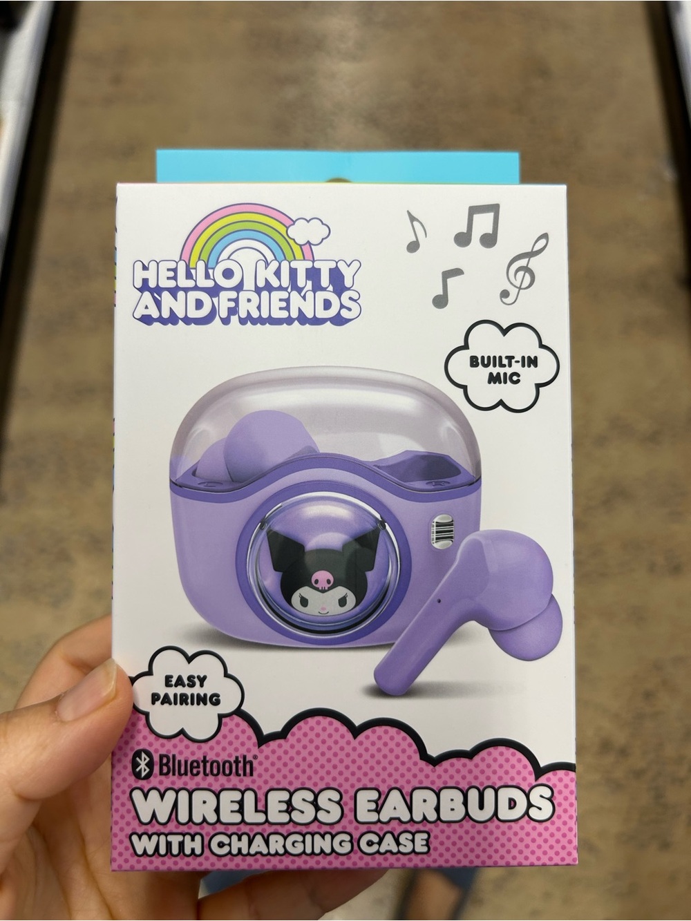 NWT Kuromi Bluetooth Wireless Earbuds with Charging Case